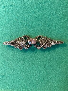 Silver 525* Marcasite Pin